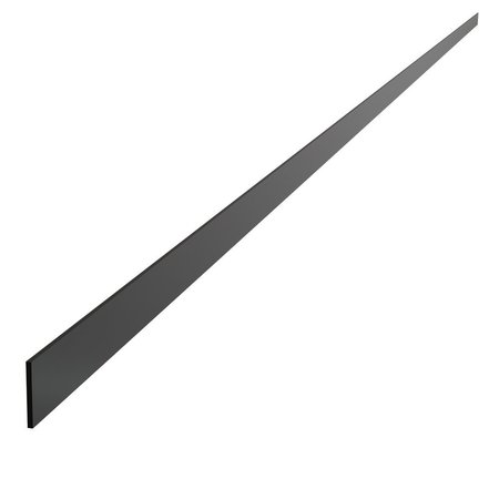 DESIGNS OF DISTINCTION Decorative Aluminum Strap - .75" W x 72" L, Flat Black 01STRAP7572WR1
